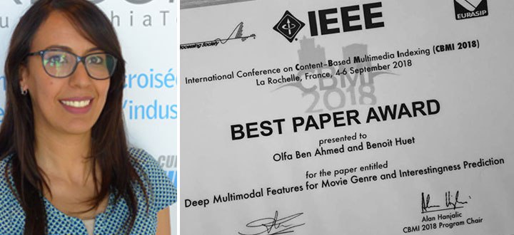 فرنسا: التونسية ألفة بن أحمد تحرز على جائزة أفضل مقال بحث علمي حول التقنيات الحديثة و الذكاء الاصطناعي