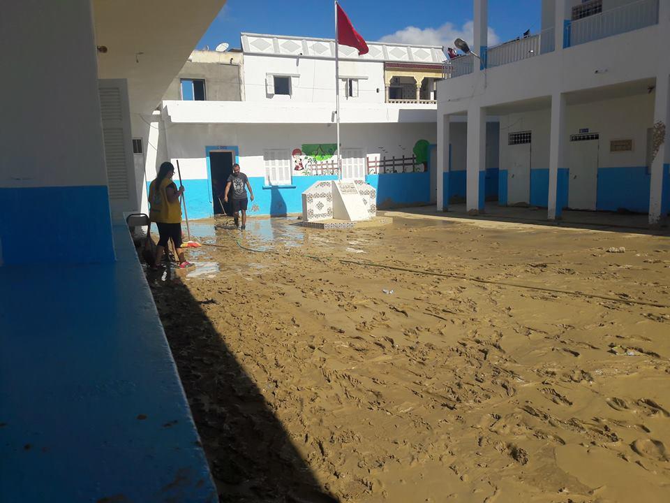 رجال أعمال تونسيين مقيمون بفرنسا يلتزمون بإعادة تهيئة المدارس المتضررة من فيضانات نابل 